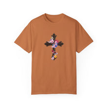 Load image into Gallery viewer, Flower Covered Cross - Unisex Garment-Dyed T-shirt
