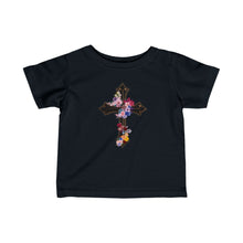 Load image into Gallery viewer, Flower Covered Cross - Baby Jersey Tee
