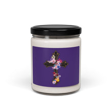 Load image into Gallery viewer, Flower Covered Cross - Scented Soy Candle, 9oz
