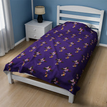 Load image into Gallery viewer, Flower Covered Cross - Plush Blanket
