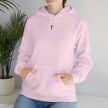 Load image into Gallery viewer, Back Design of NEW! Flower Covered Cross - Unisex Heavy Blend™ Hooded Sweatshirt
