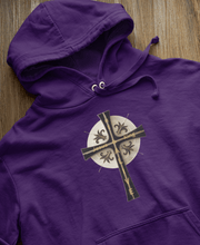 Load image into Gallery viewer, Golden &amp; Black Cross - Unisex Heavy Blend™ Hooded Sweatshirt
