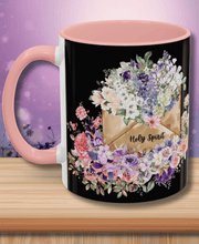 Load image into Gallery viewer, A Letter of Flowers - Accent Coffee Mug (11, 15oz)
