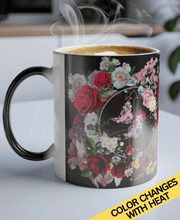Load image into Gallery viewer, New! Flower Covered Cross - Color Morphing Mug, 11oz
