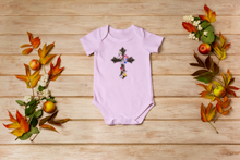 Load image into Gallery viewer, Flower Covered Cross - Infant Fine Jersey Bodysuit
