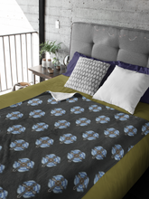 Load image into Gallery viewer, Lightning and Clouds Cross - Plush Blanket
